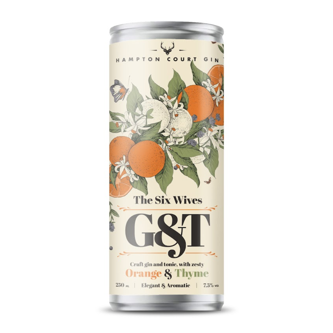 Hampton Court Spirits The Six Wives G&T Cans 12 x 250ml