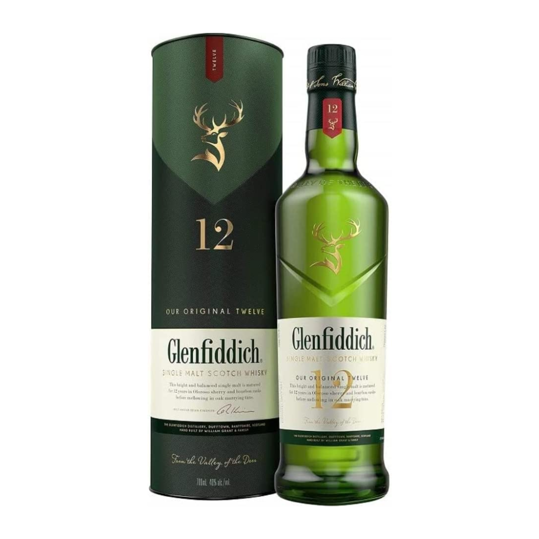 Glenfiddich 12 Year Old Single Malt Scotch Whisky